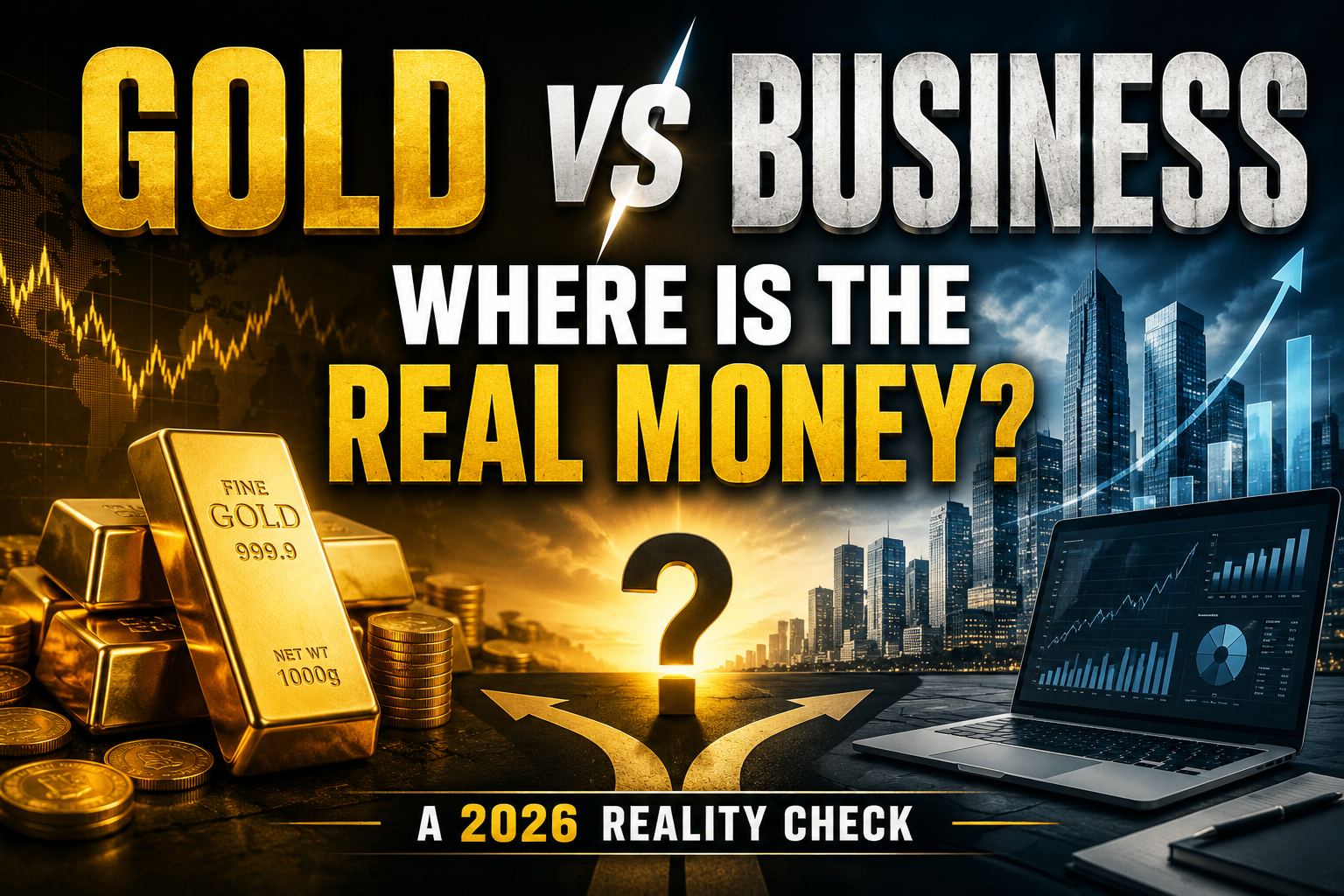 Gold vs Business investment comparison for wealth creation 2026